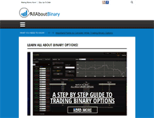 Tablet Screenshot of allaboutbinary.com